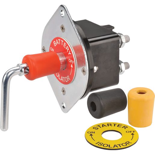 Narva Dual Pole Battery Master / Isolation Switch Lever Type With Lockout - 61066