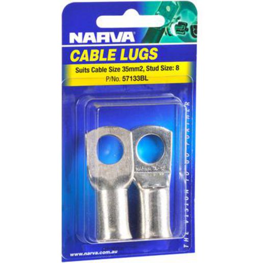 Narva Cable Lug 35-8mm 2 Pack - 57133BL