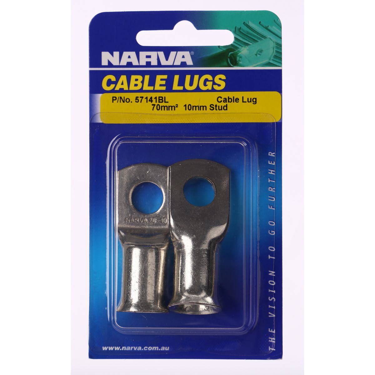 Narva Cable Lug 70-10mm 2 Pack - 57141BL