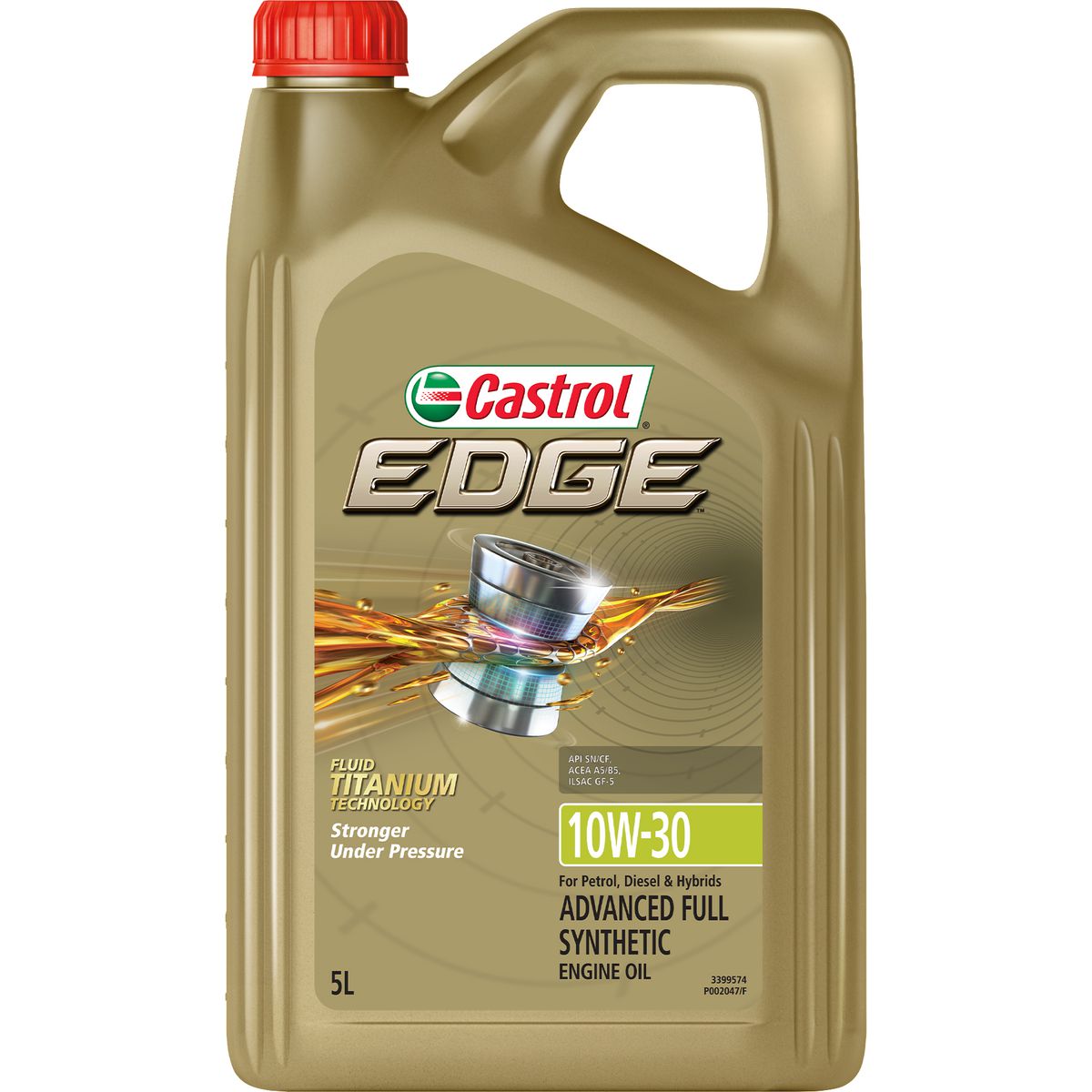 Castrol EDGE Full Synthetic Engine Oil 10W-30 5L - 3399574