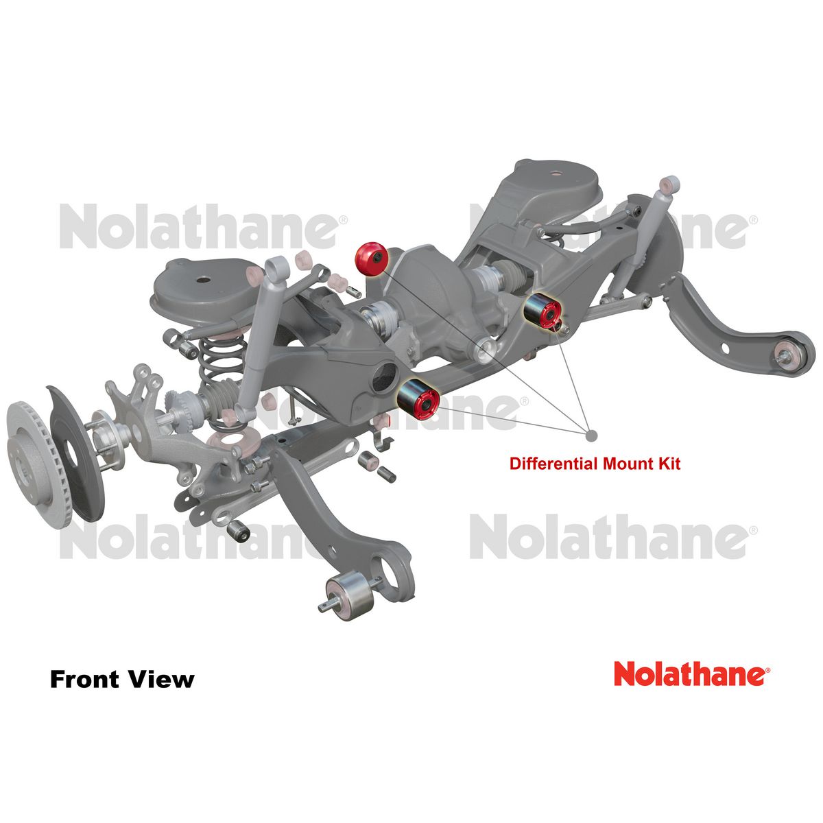 Nolathane Rear Differential Kit - NEK3
