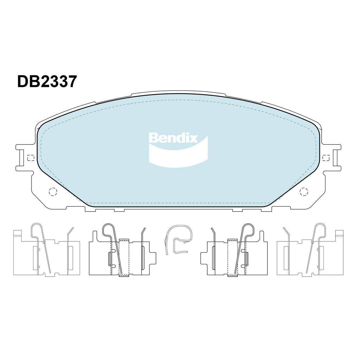 Bendix Brake Pads Set - 4WD/SUV - DB2337-4WD