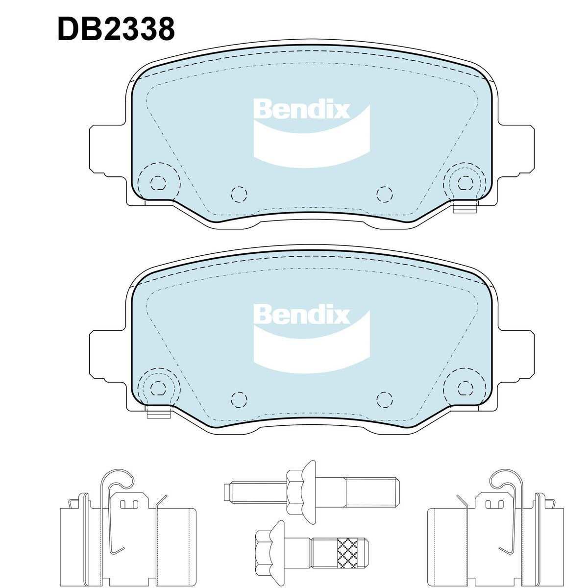Bendix Brake Pads Set - 4WD/SUV - DB2338-4WD
