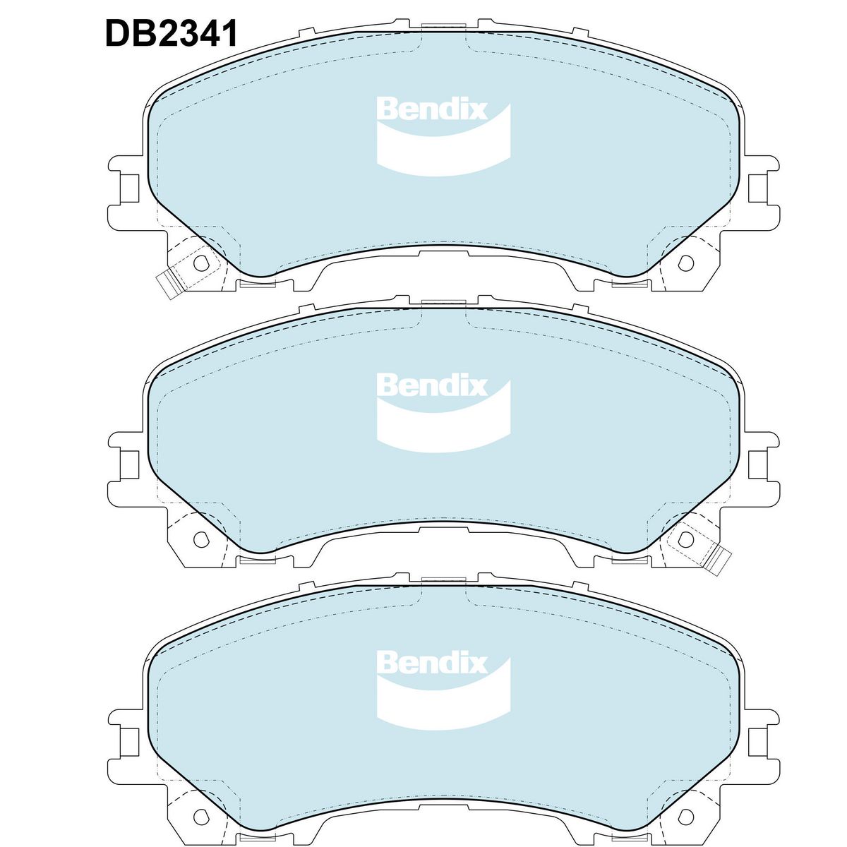 Bendix Brake Pads Set - 4WD/SUV - DB2341-4WD