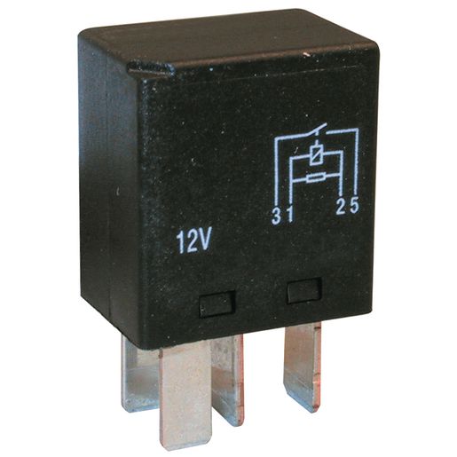 OEX Micro Relay 12V Normally Open 20A - Resistor Protected, Sealed - ACX1980BL