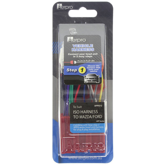 Aerpro ISO Harness fits Mazda/Ford - APP072