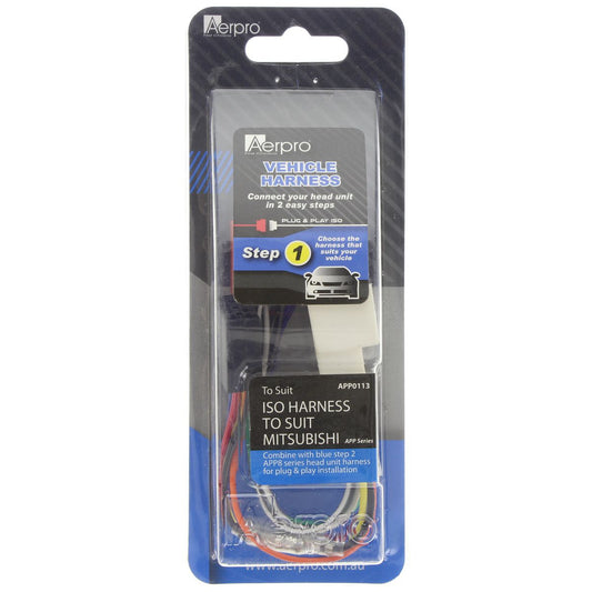 Aerpro Primary ISO Harness Suits Citroen/Mitsubishi/Peugeot - APP0113