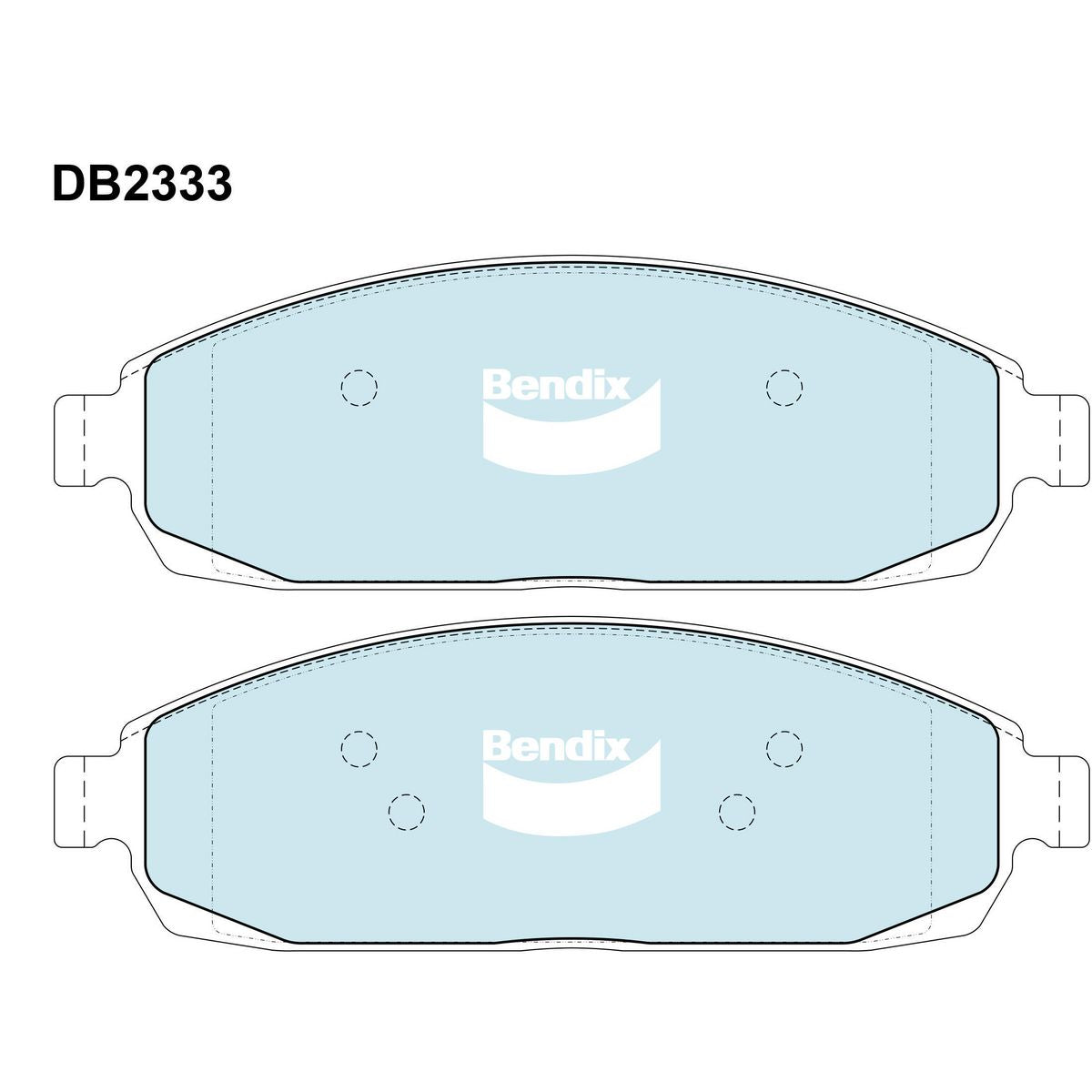 Bendix Brake Pads Set - 4WD/SUV - DB2333-4WD