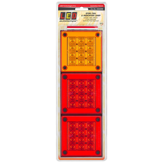 LED Autolamps 12/24V 280 Mini Jumbo Stop/Tail/Indicator Lamp Blister Pack - 280ARRM