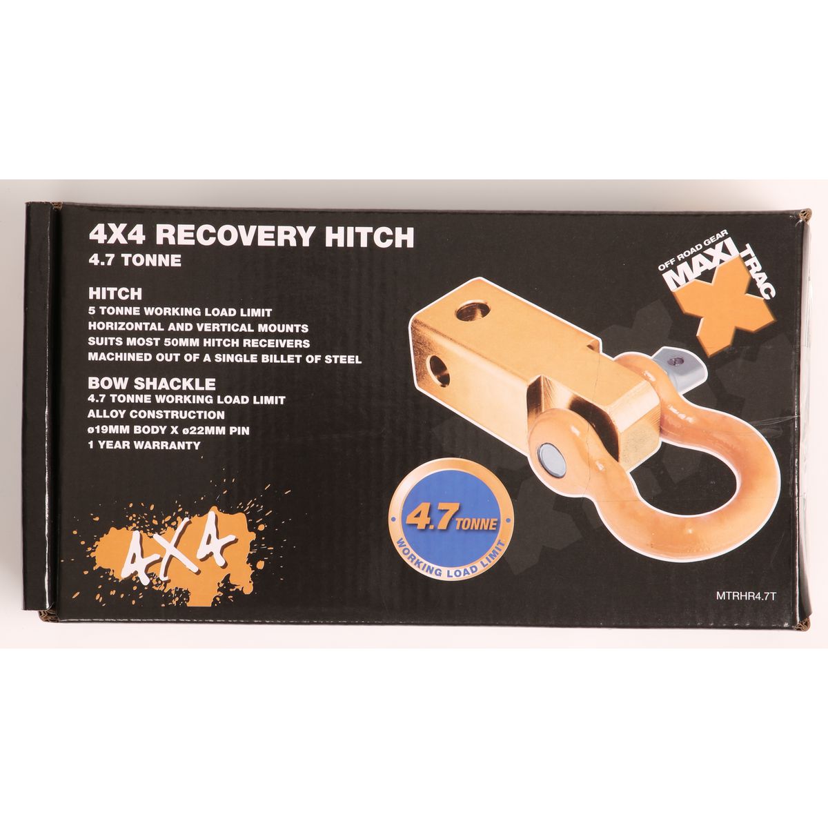 Maxi Trac 4x4 Recovery Hitch Receiver 4700kg - MTRHR4.7T