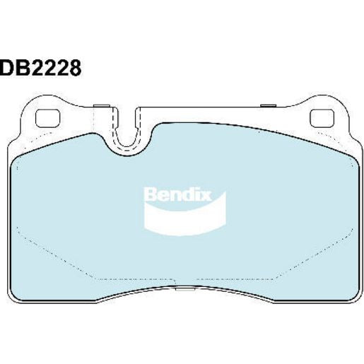 Bendix Brake Pads Set - Euro+ Inc Wear Sensor - DB2228EURO