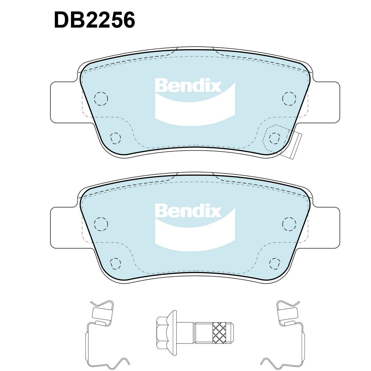 Bendix Brake Pads Set - General CT - DB2256CT