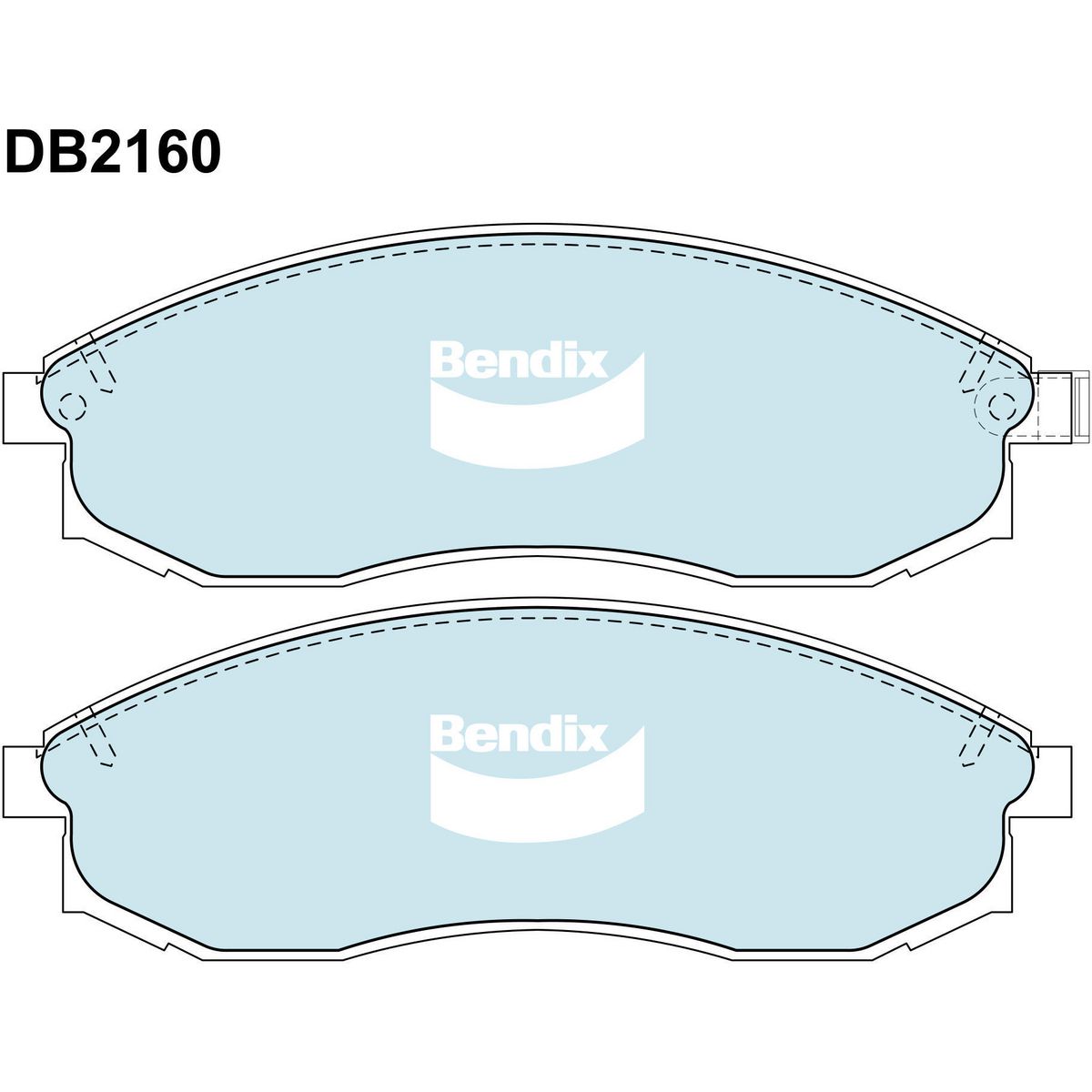 Bendix Brake Pads Set - 4WD/SUV - DB2160-4WD