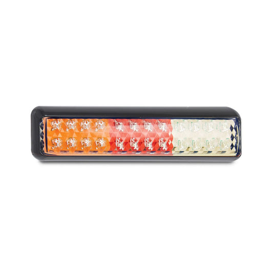 LED Autolamps 12/24V LED Stop/Tail/Indicator/Reverse Lamp With Black Bracket - 200BSTIRMB