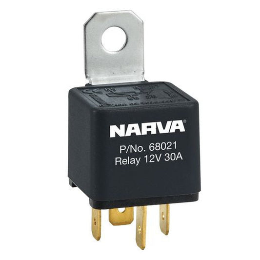 Narva Mini Relay 12V 30A 4 Pin N/O - 68021BL