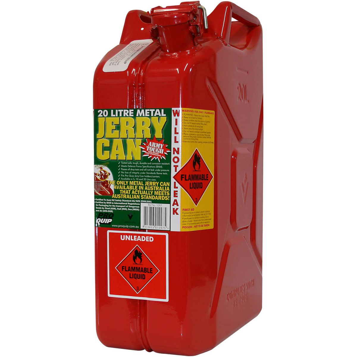 Pro Quip Jerry Can Metal Red ULP 20L - 1097