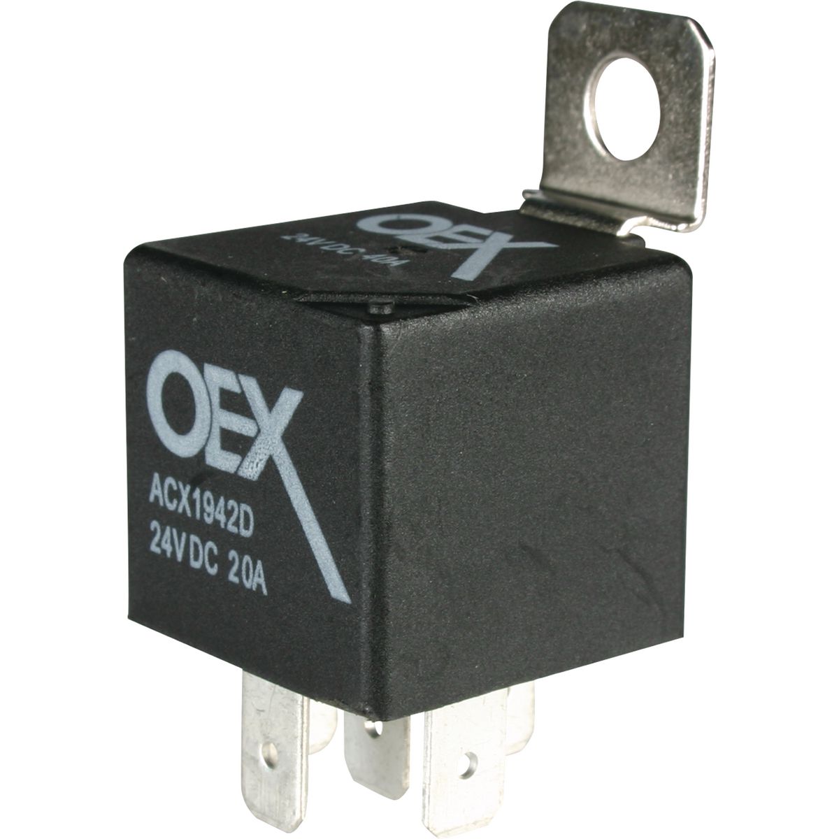 OEX Mini Relay 24V, 20A Normally Open - Diode Protected, Sealed - ACX1942DBL