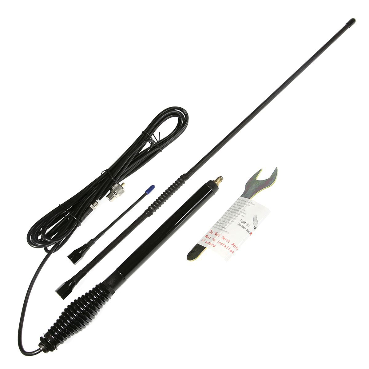 Aerpro UHF Antenna Dual Whip Kit E-Feed 65cm Black - CBB36F1L
