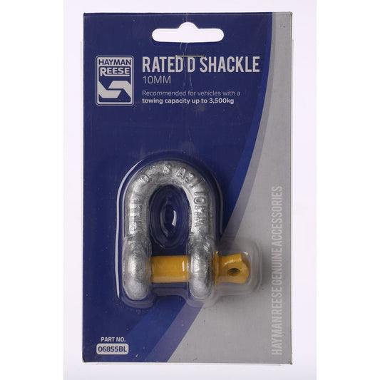 Hayman Reese Rated D-Shackle - 10mm / 1000Kg - 06855BL