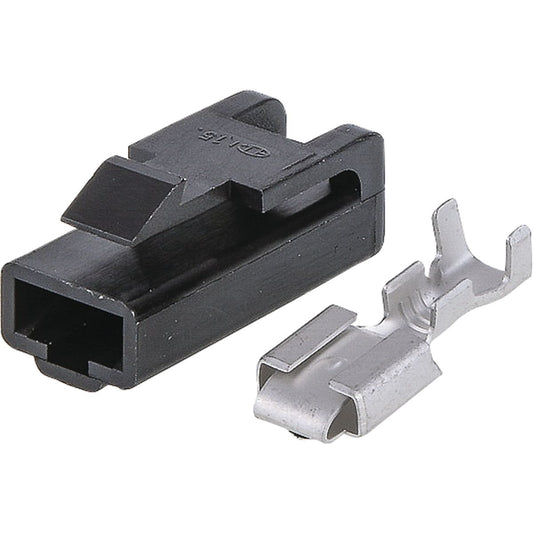 OEX QC Connector Male Black 1 Pole - 10 Pce - ACX2686BK