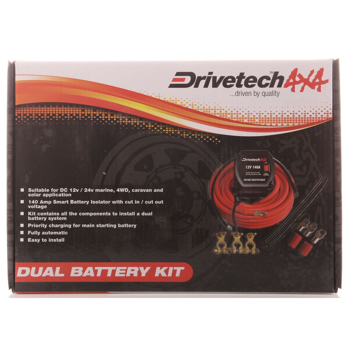 Drivetech 4x4 Dual Battery Kit 140A DT-ABK140 - DT-ABK140