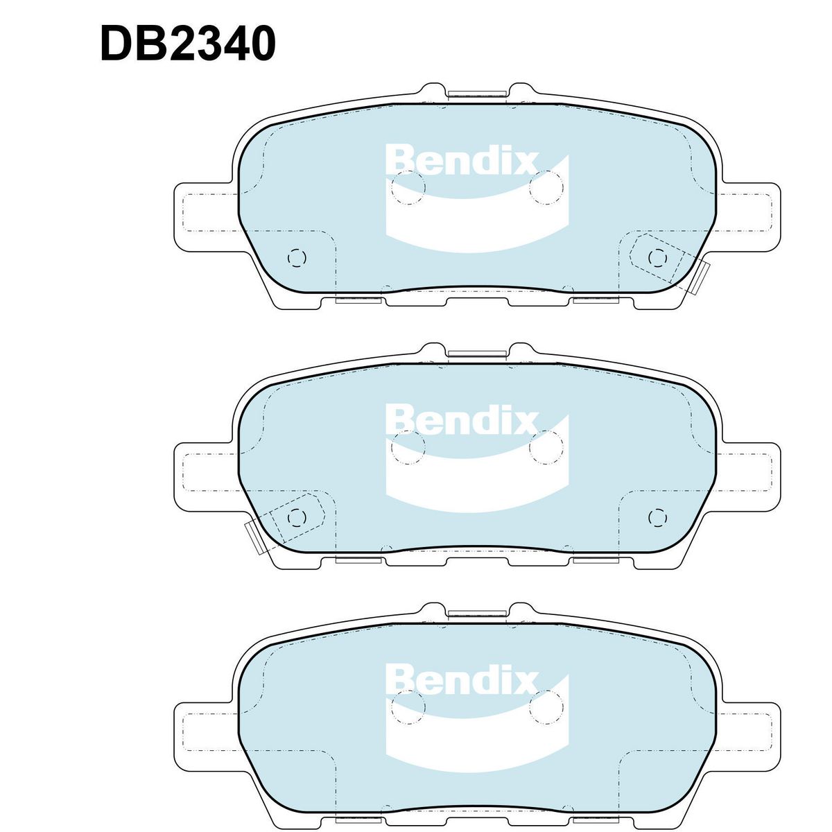 Bendix Brake Pads Set - General CT - DB2340GCT