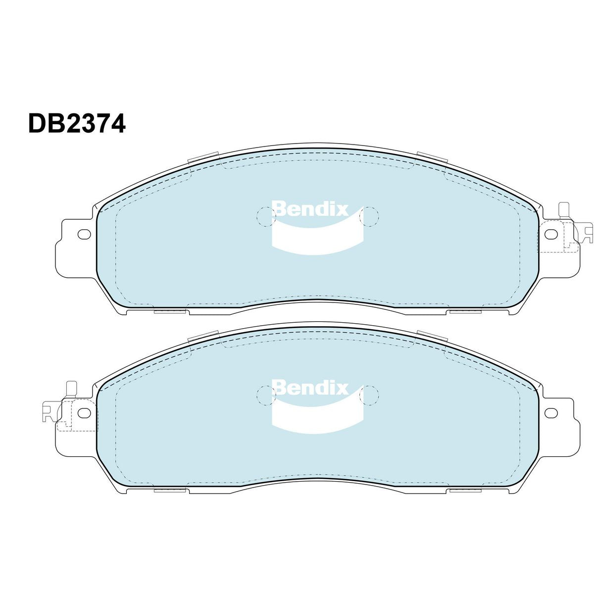 Bendix Brake Pads Set - 4WD/SUV - DB2374-4WD