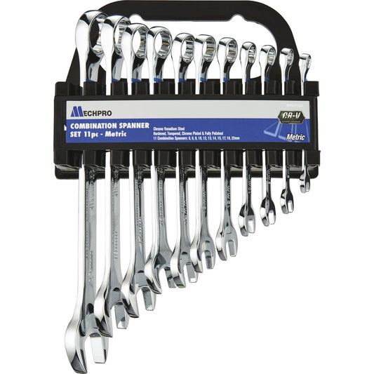 Mechpro Blue Combination Spanner Set Metric 11pc - MPBSP102K