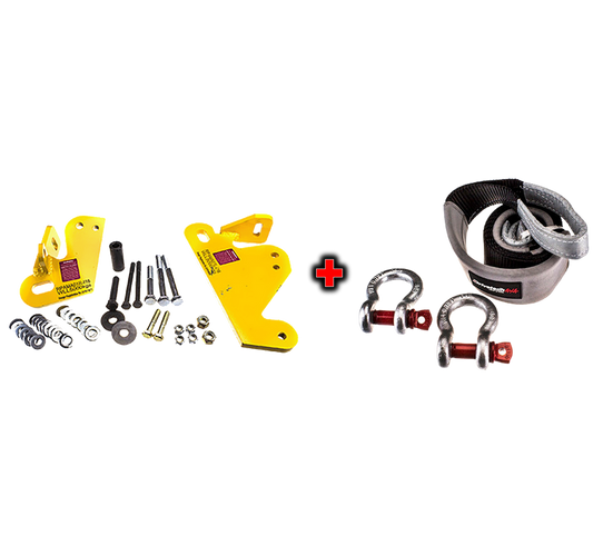 Drivetech 4x4 Recovery Point to suit Amarok and Equaliser Strap Kit Bundle