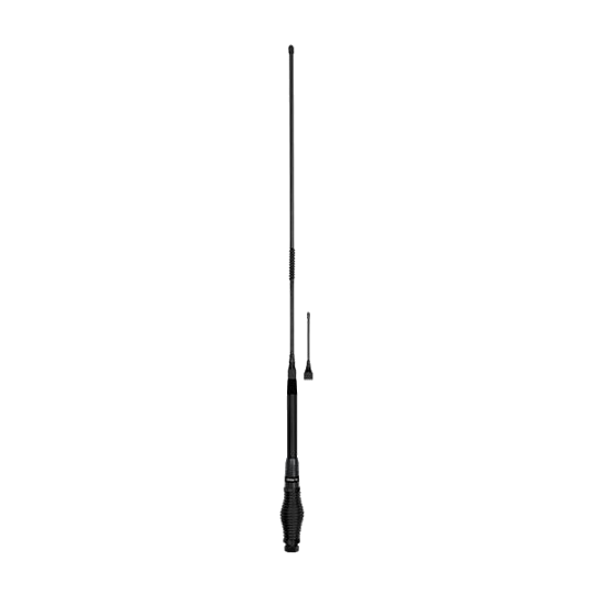 Uniden Elevated Feed And Fibreglass Black Whip (6.6/3.0 Dbi Gain) - AT880BK