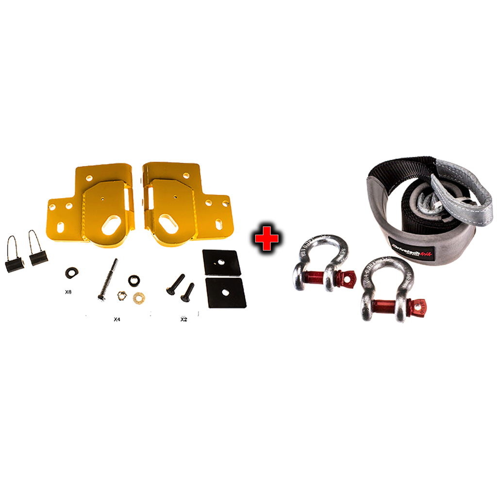 Drivetech 4x4 Recovery Point to suit Colorado/DMAX and Equaliser Strap Kit Bundle