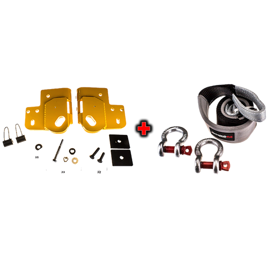 Drivetech 4x4 Recovery Point to suit Colorado/DMAX and Equaliser Strap Kit Bundle