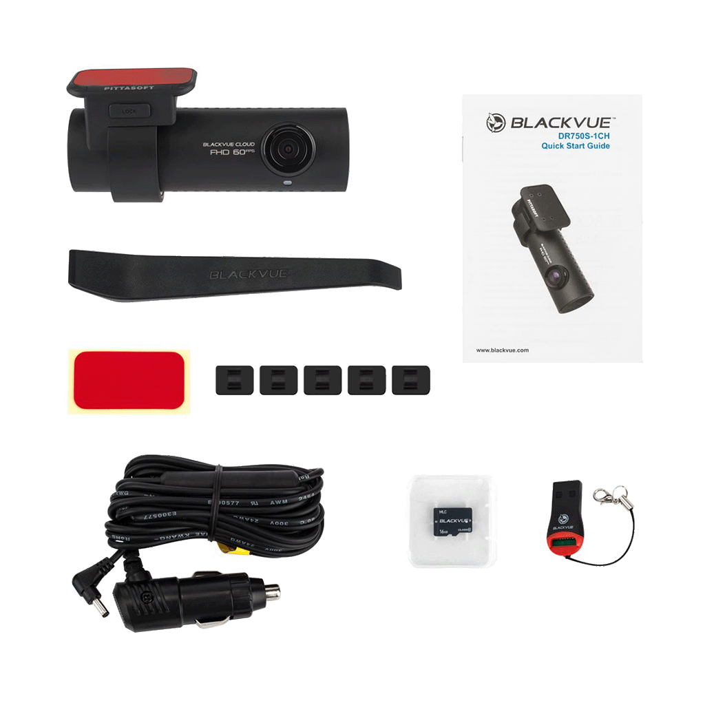 BlackVue DR750 1CH 1080p Full HD 60fps Wifi Dash Cam 2.1MP Sensor w/ 32GB SD DR750-1CH-32