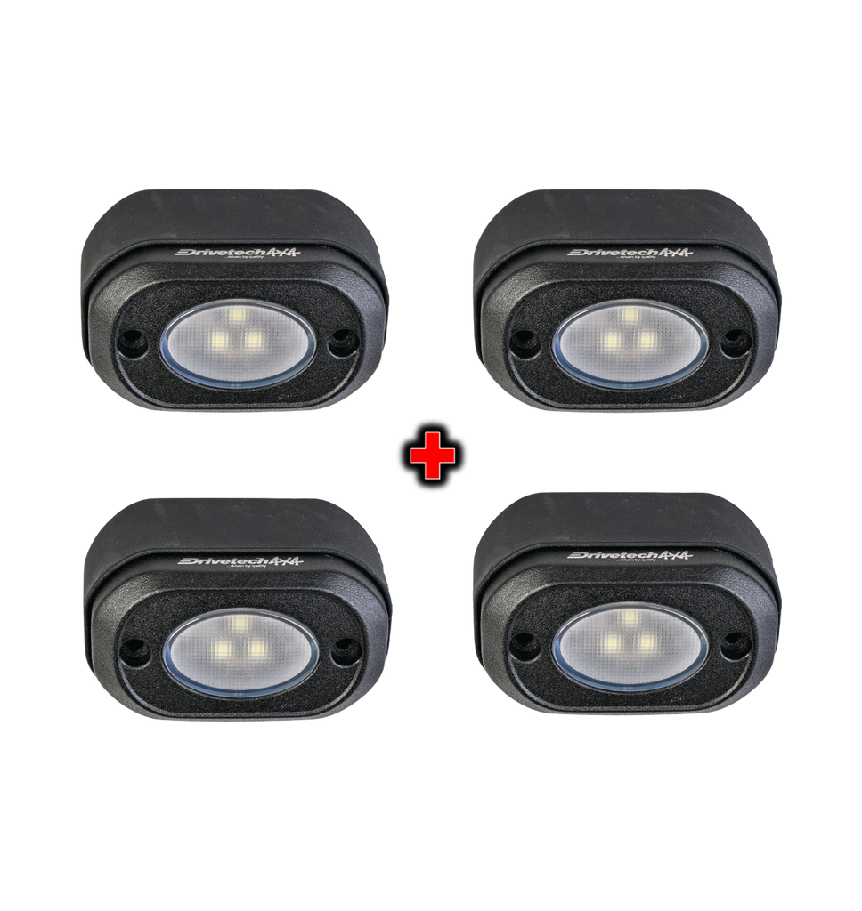 Drivetech 4x4 Rock Light 4 Pack Bundle