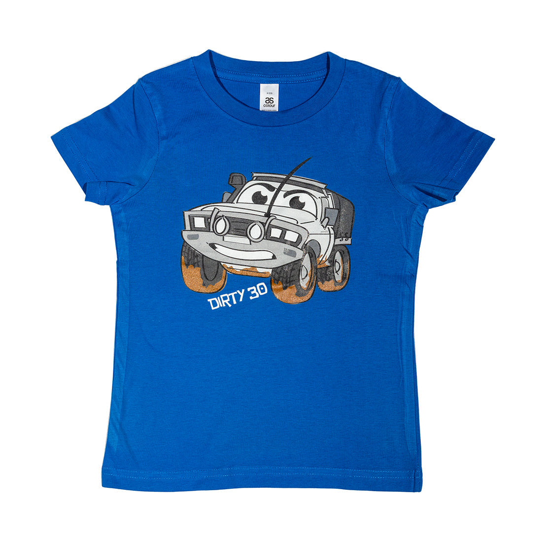 Crew Tee Graphic Print Kids Dirty 30 Blue - SK1448BL4