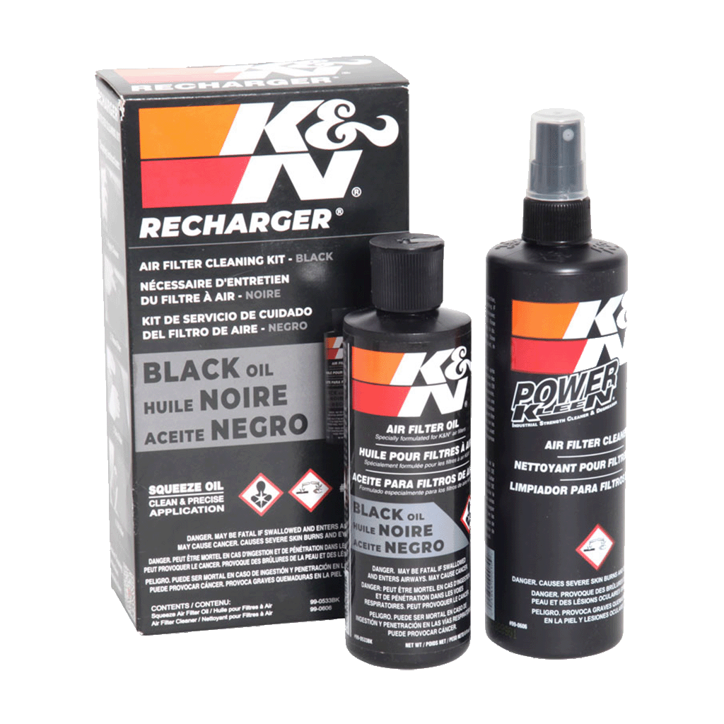 K&N Filter Recharge Clean and Oil Kit (Black)  - 99-5050BK