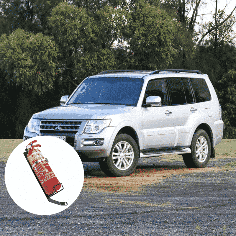 Kap Industries Fire Extinguisher Bracket to suit Pajero - KI-PAJ-G3-G4-RHS