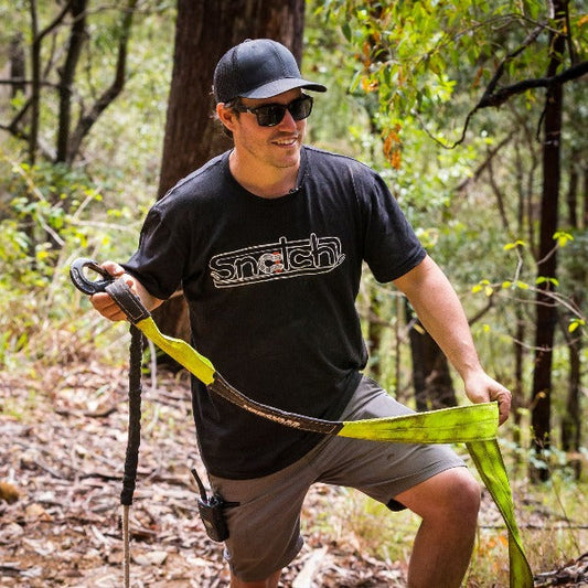 Crew Tee Snatch Logo Locked Black