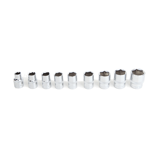 Mechpro Blue Non-Slip Socket Set Metric 3/8In Drive 9pc - MPBSK137K