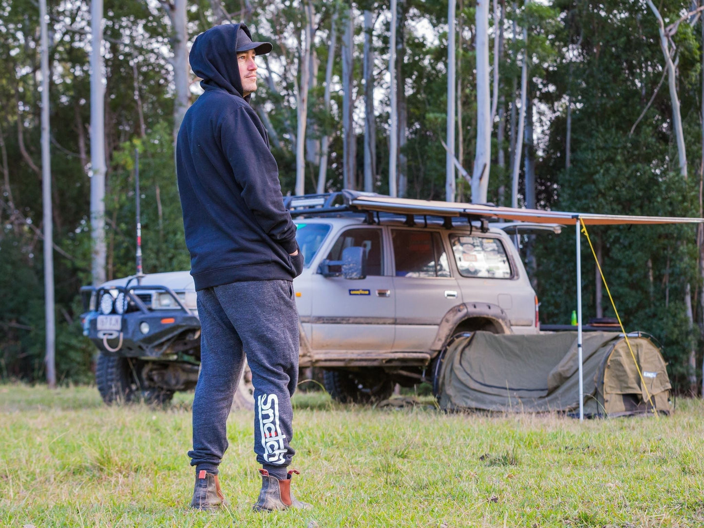 Track Pant Snatch Logo Grey Fleck