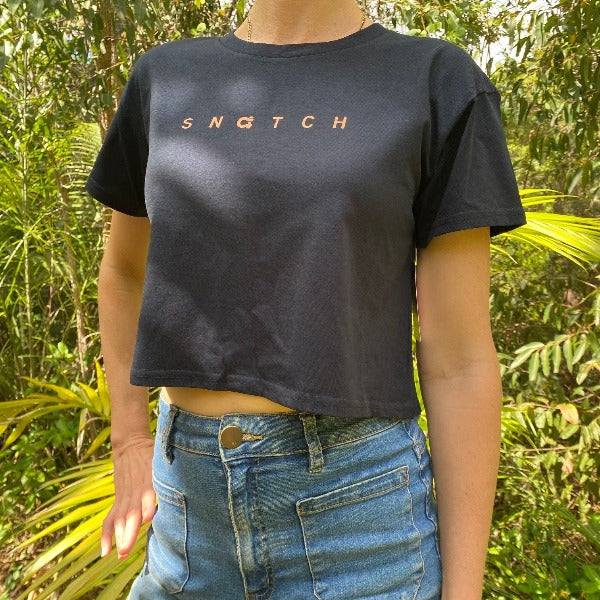Crew Crop Graphic Print Million Star Hotel Ladies Navy