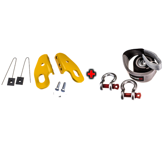 Drivetech 4x4 Recovery Point to suit Patrol GU and Equaliser Strap Kit Bundle