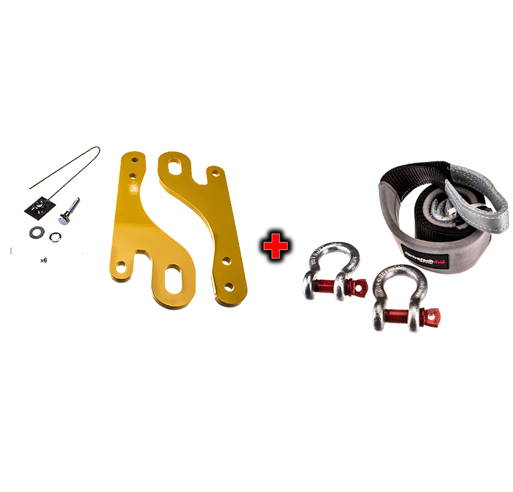Drivetech 4x4 Recovery Point to suit Prado 150 and Equaliser Strap Kit Bundle