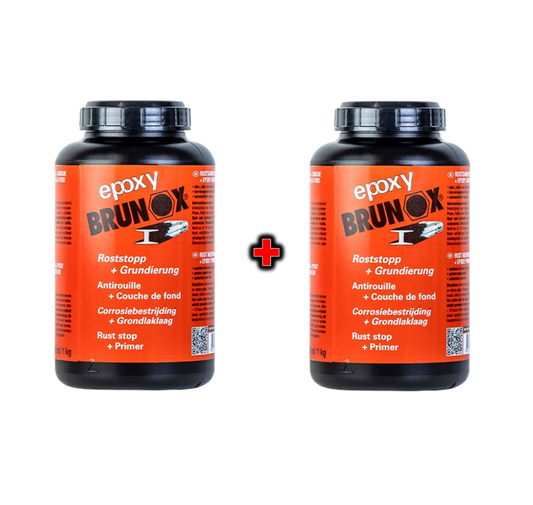 Twin Brunox Rust Converter & Epoxy 1L Bundle