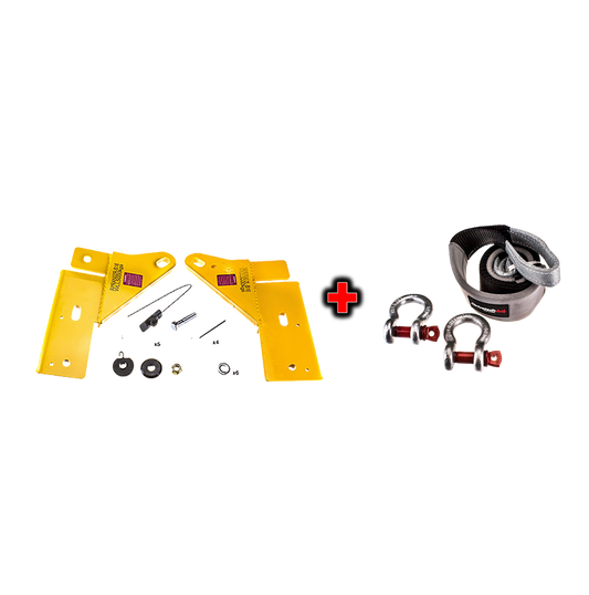 Drivetech 4x4 Recovery Point to suit PXI/II Ranger, Everest, BT50 and Equaliser Strap Kit Bundle