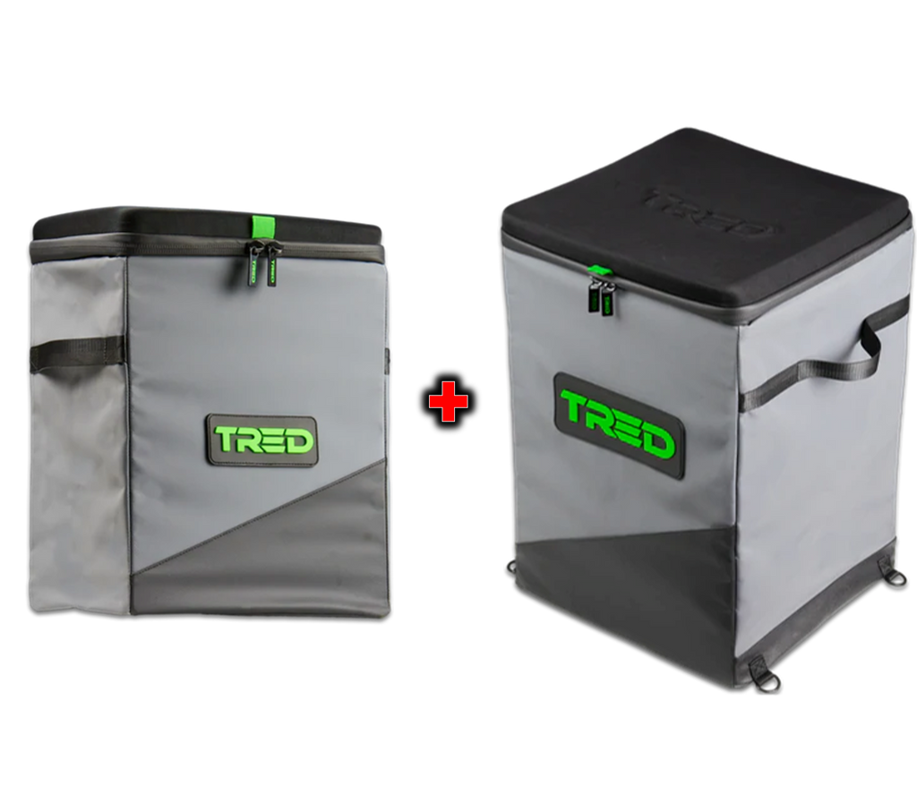 TRED Collapsible Travel Bin and Collapsible Camp Bin Bundle