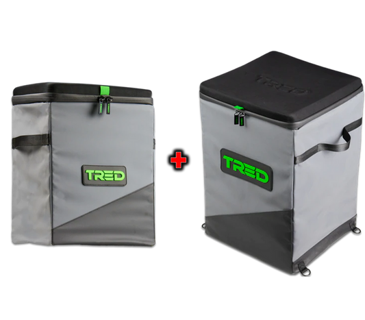TRED Collapsible Travel Bin and Collapsible Camp Bin Bundle
