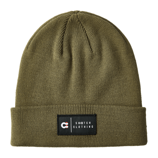 Beanie Patch Label Army Green - SU7401OVOSFM