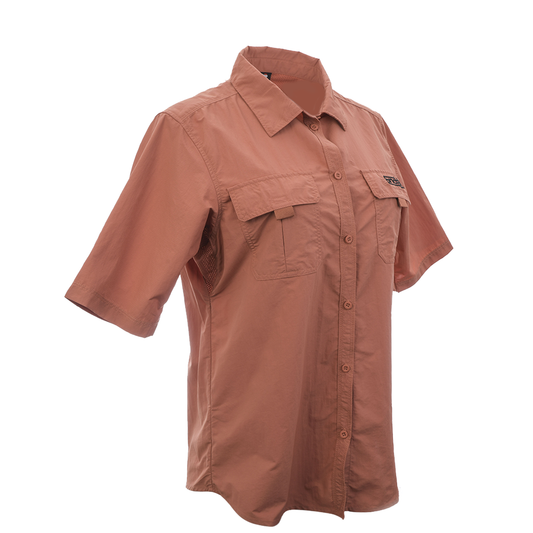 Women's Short Sleeve Action Shirt Dusty Terracotta - SF4002DT