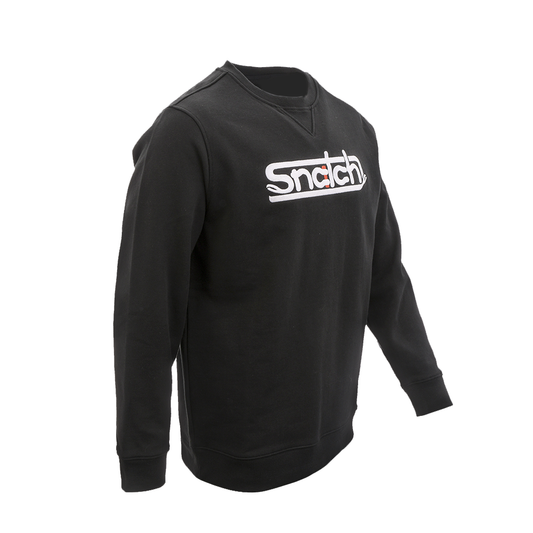 Embroidered Snatch Crew Sweater Black - SM2001BK